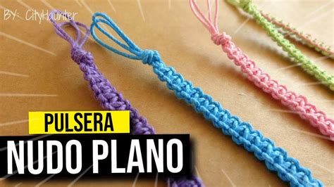 pulseras de hilo nudos.